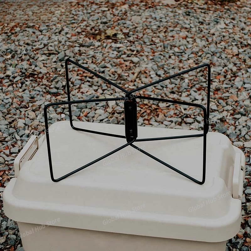 Camping Aluminum Box Thermal Insulation Storage Box Bracket Stainless Steel Folding Bracket