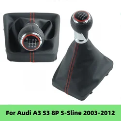 For Audi A3 S3 8P S-line 2003 2004 2005 2006 2007 2008 2009 2010 2011 2012 2012 Gear Shift Knob Lever Shiter Gaiter Boot Cover