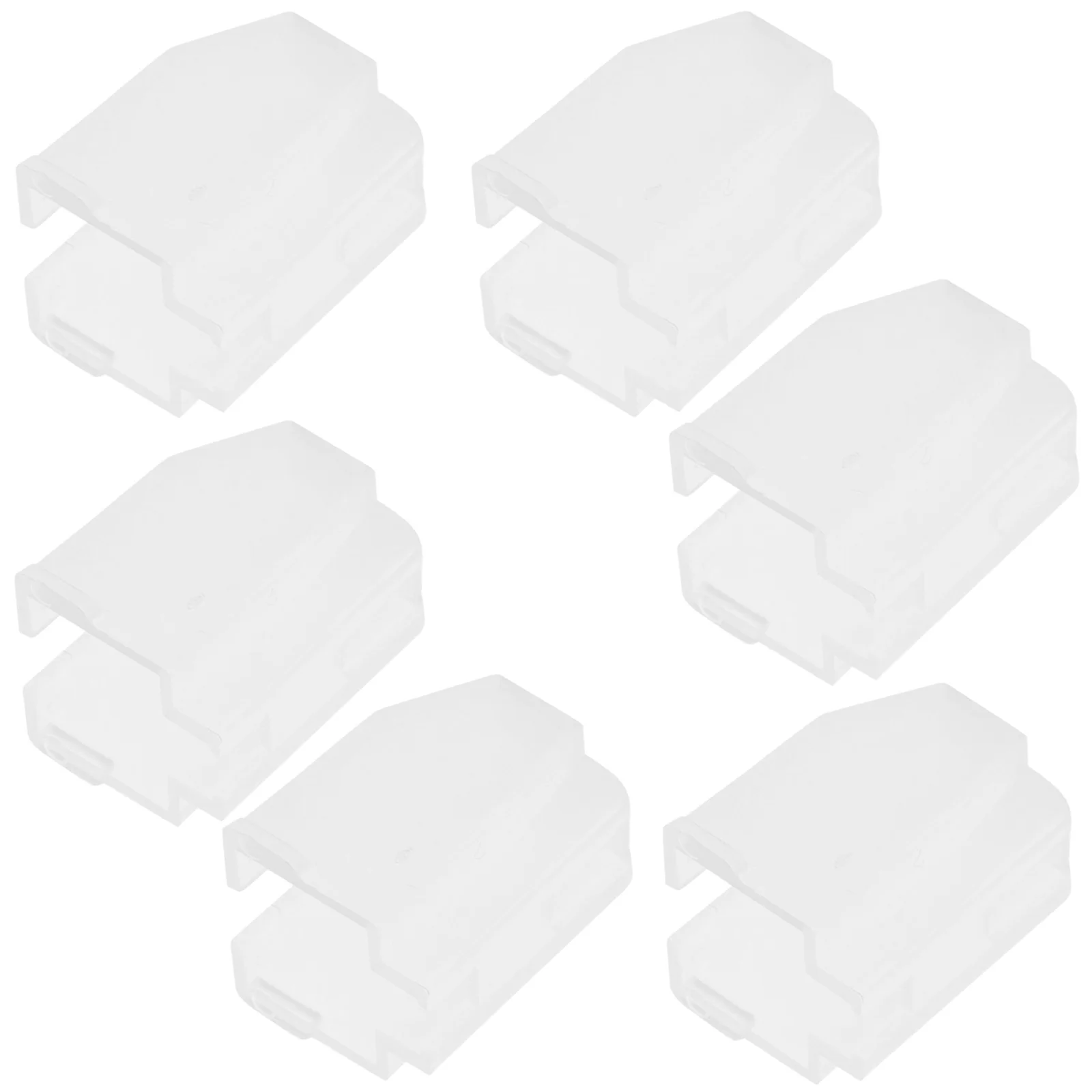

6 Pcs Turntable Stylus Protective Cover Needle for Record Protector Replacement White