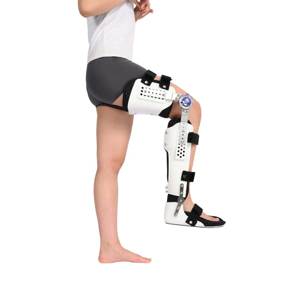 Knee Ankle Foot Support Brace Exoskeleton Orthosis Splint Lower Limb Adjustable Leg Stabilizer Fracture Rehabilitation Device