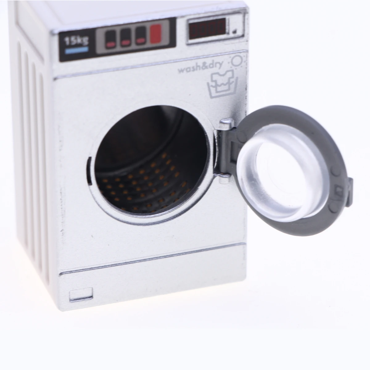 Dollhouse Miniature Laundry Mini Cloth Washer Dryer Model Simulation Opening Electrical Appliance Drum Laundry Washing Machine