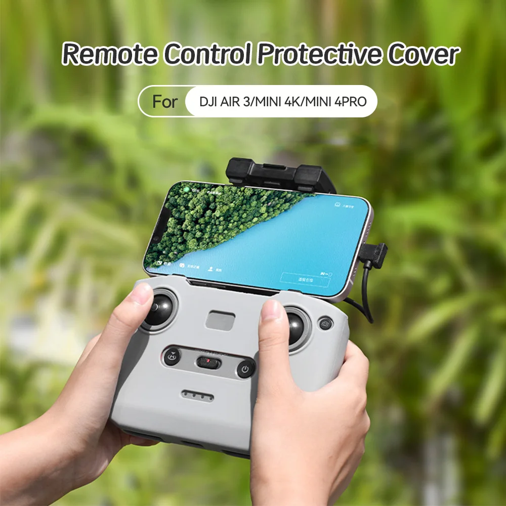

Силиконовый чехол для пульта дистанционного управления, пылезащитный, устойчивый к царапинам, защитный чехол для DJI AIR 3/MINI 4K/MINI 4PRO, аксессуары для пульта дистанционного управления