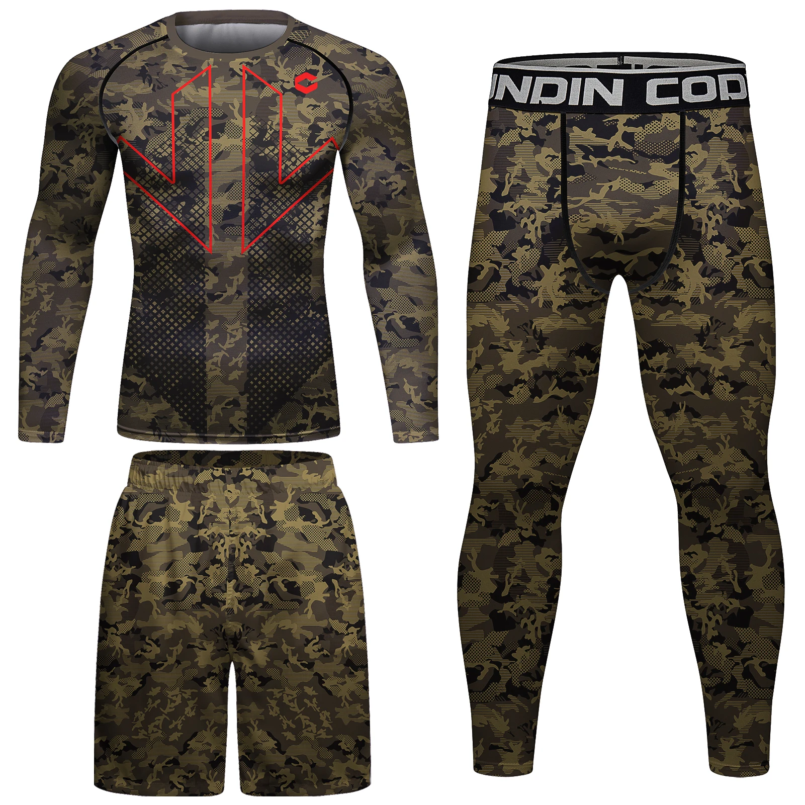 Chie Lundin Bjj-Conjunto de protección de erupción impreso personalizado, ropa deportiva de compresión, impresión 3d, diseño de su propio fabricante