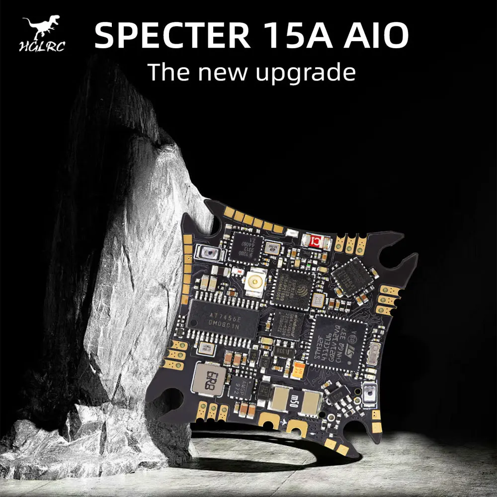 

HGLRC SPECTER 15A AIO MPU6000 F411 Flight Controller Bluejay 15A 4in1 ESC UARTS ELRS 2.4G RX 2-4S 25.5X25.5mm for RC FPV Drones