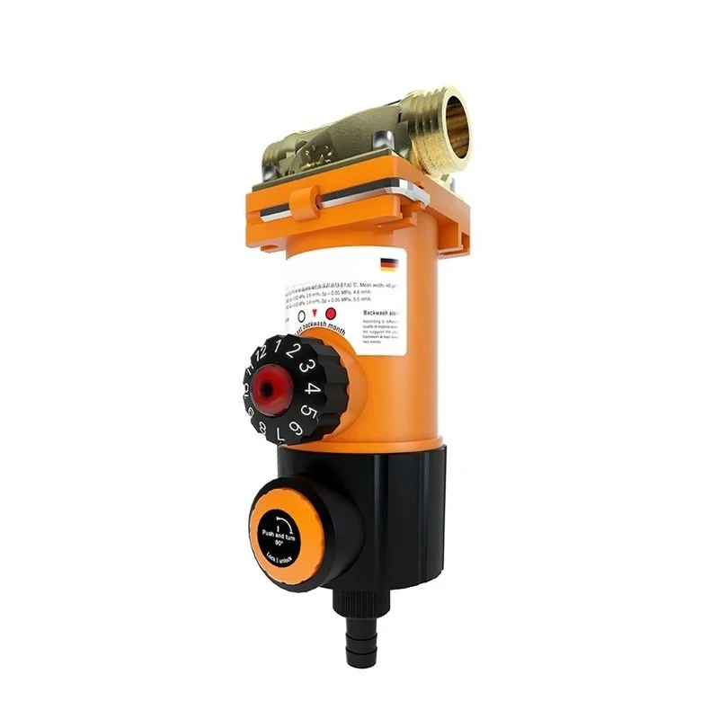 Water pre-filter large capacity household, with automatic backwash water