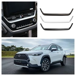 For Toyota Corolla Cross XG10 2020 2021 2022 2023 2024 2025 GPS Navigation Lower Trim Cover Decoration Frame Sticker ABS Acc