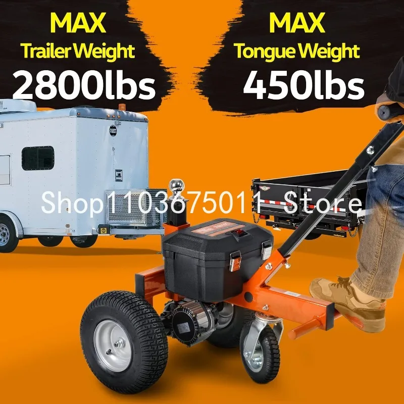 SuperHandy Trailer Dolly Electric Power 2800LBS, 450LBS Max Tongue Weight, DC 24V 500W