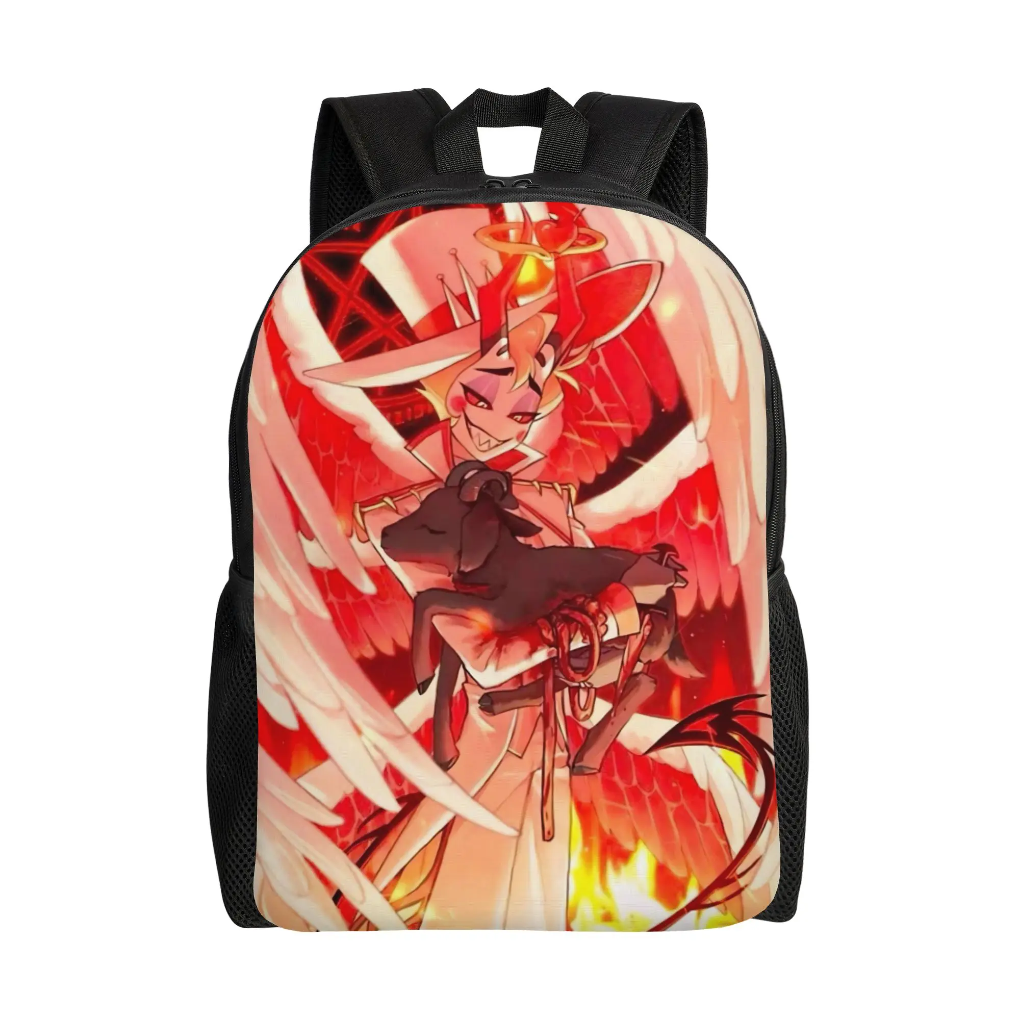 

Рюкзак Hazbined Hotels Lucifer Comic Cool, подарочный, для старшей школы, для походов, для путешествий, для мужчин и женщин, студенческий, холщовый.