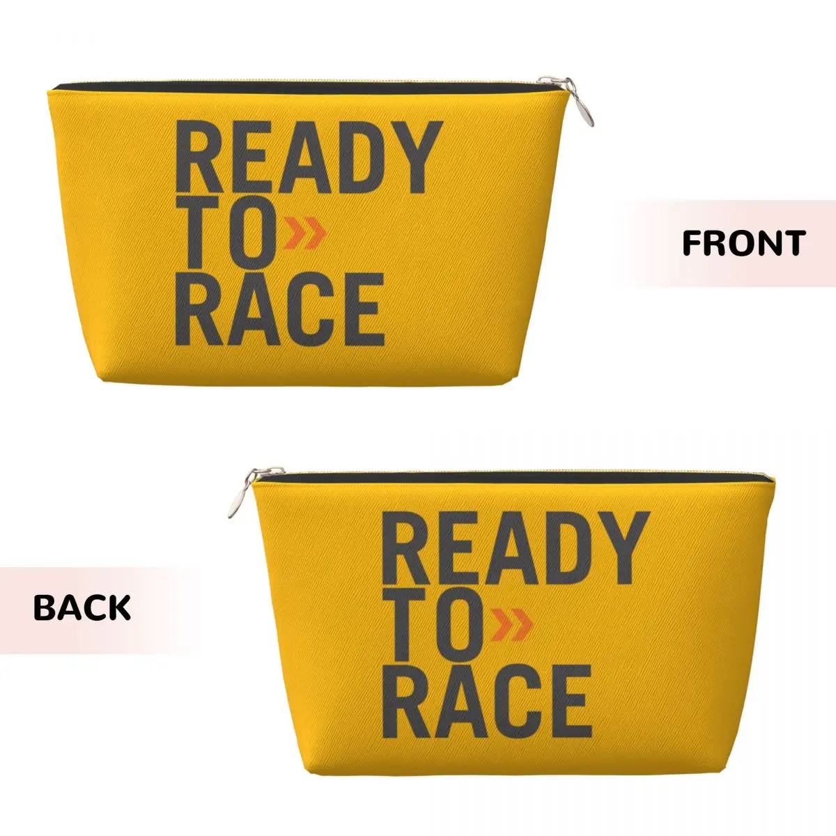 Custom Ready To Race Cosmetic Bag  Kawaii Big Capacity Motorcycle Rider Racing Sport Makeup Case Beauty Storage Toiletry Bags