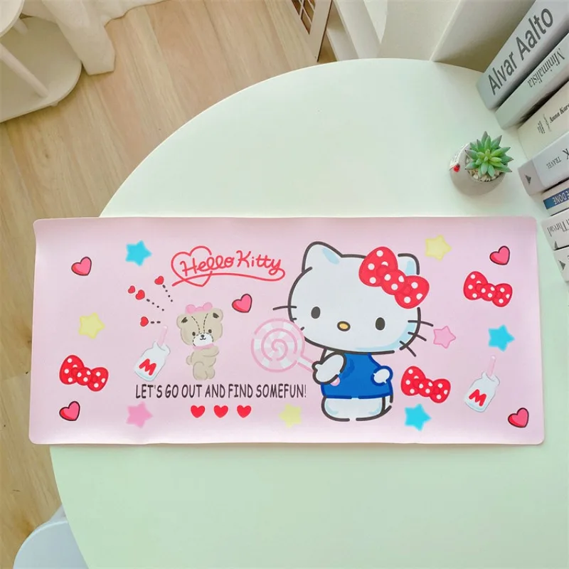 Simpatica tovaglietta per pesci brutti per pranzo e studio, tovaglietta rettangolare in PU per articoli per la casa dei cartoni animati hello kitty