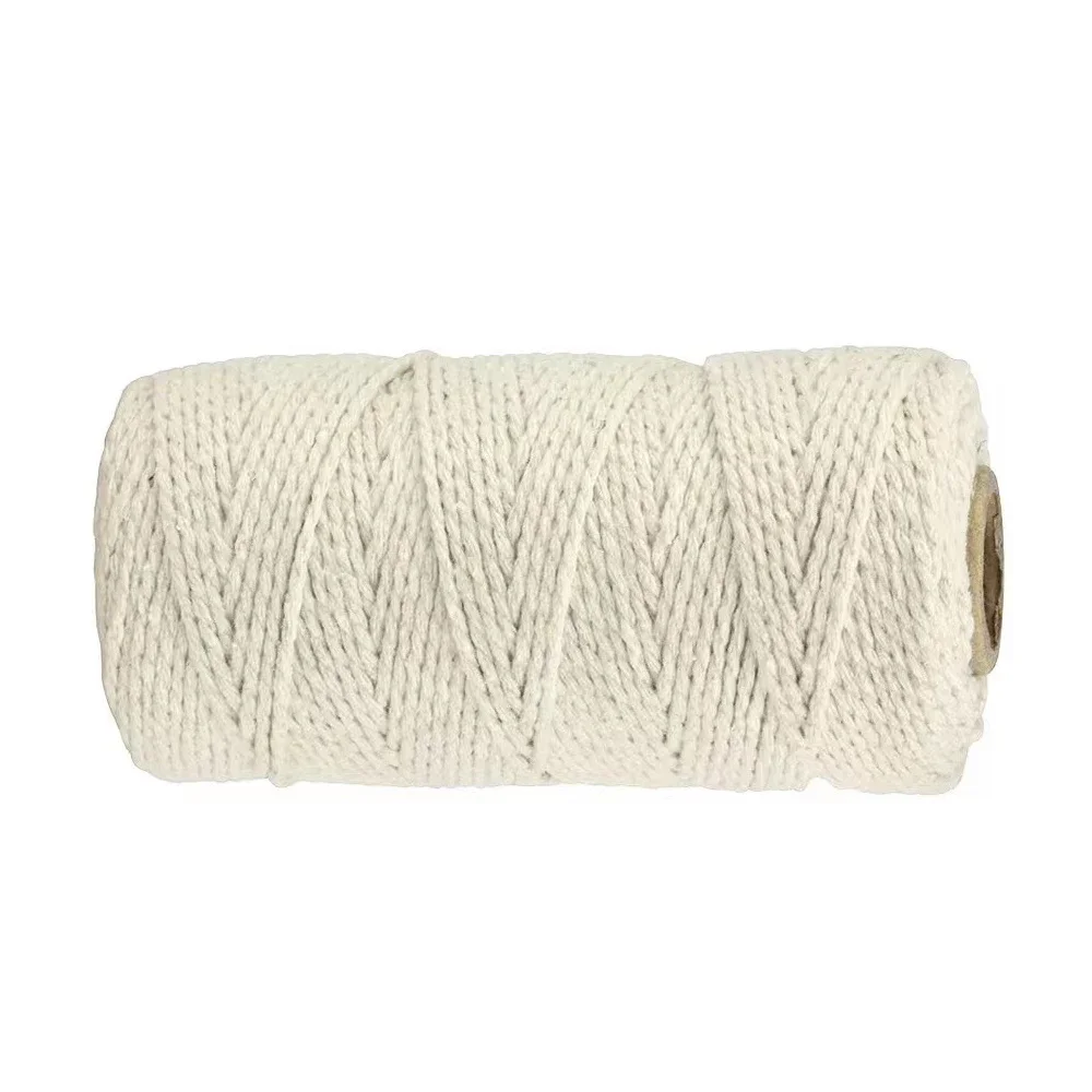 1 Roll 2mmx100m Macrame Cord Colorful Colorfast Soft Twisted Cotton Rope Macrame Yarn for Knitting Cotton Thread For Handmade image 6