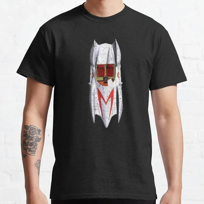 Speed Racer  Mach 5  Car Top  Vintage Distressed Logo TShirt Size S5XL