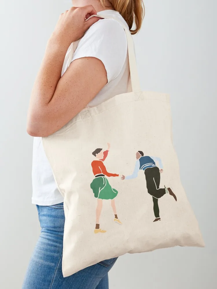 Swing Out Lindy Hoppers Tote Bag shoping bag Canvas stote bag Reusable bags canvas shopping