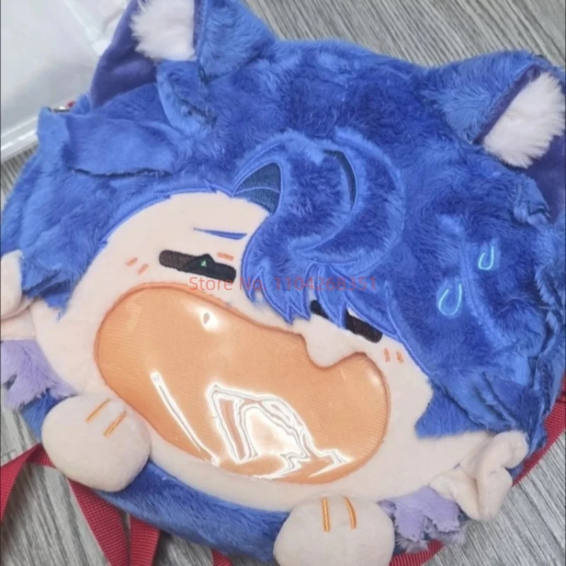 

Game Honkai: Star Rail Sampo Koski Cosplay Plush Bag Big Mouth Theme Blue Itabag Doll Toy Crossbody Bag Cute Backpack Toys Gifts