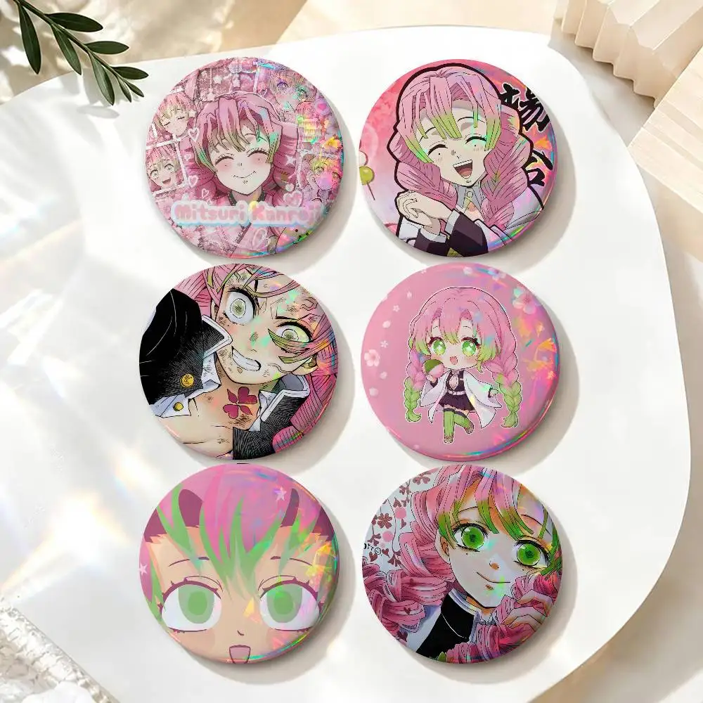 Anime japan Brooch Lapel Pin Button Badge on Bag Clothing Hat Jewelry Accessories Toys Gift K-Kanroji Mitsuri