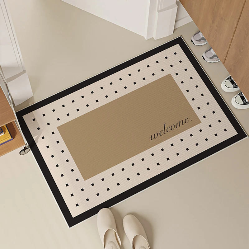 Vestibule Entrance Door Mat Non-Slip Dirt Resistant Rug Living Room Floor Protector Clean Sole Home Decoration Welcome Doormat