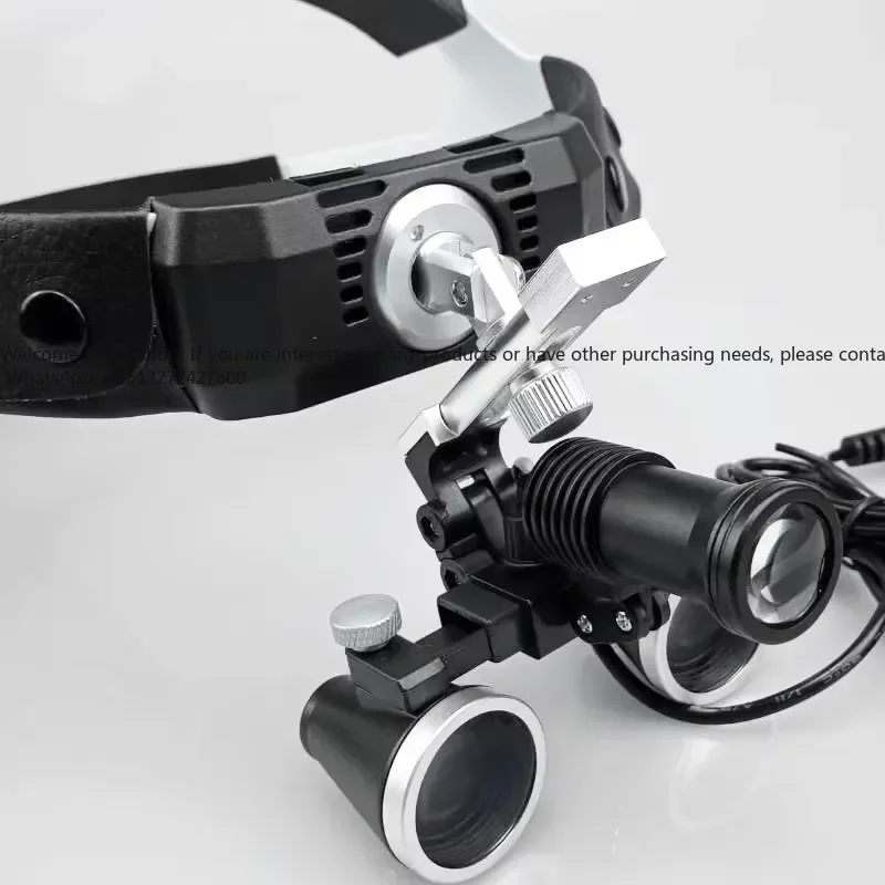 3.5X/2.5X Magnification Binocular Loupe Surgery Magnifier with Headlight LED Light Medical Operation Loupe - view 5