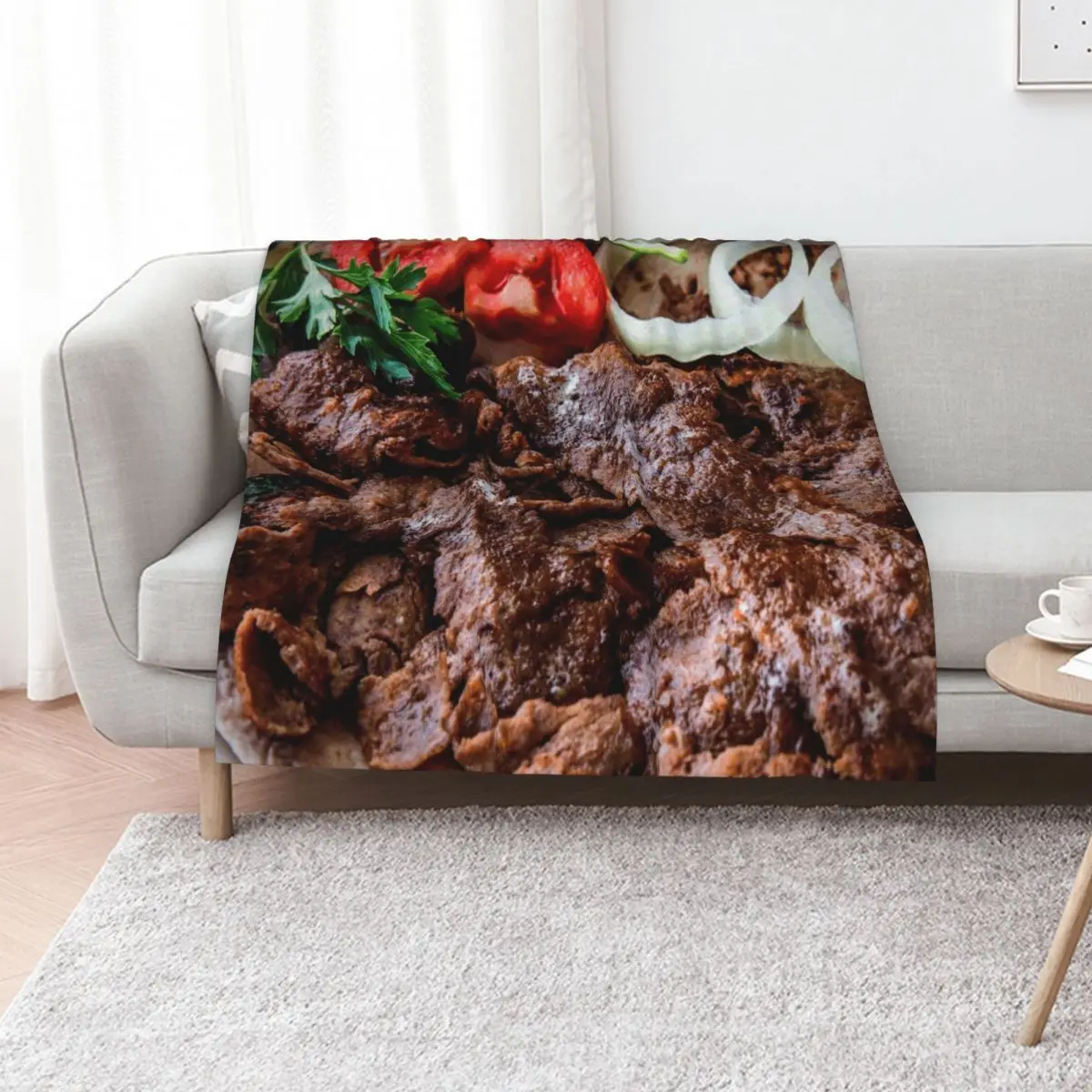 

Turkish Doner Kebab Throw Blanket Soft Big Sofas Furrys Soft Beds Blankets