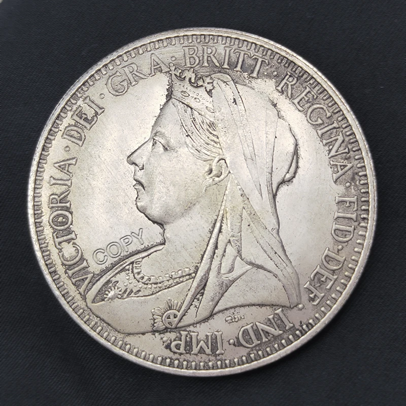 UK 1951 Queen Victoria Original Copy Commemorative Coin, Knight of the Horse Sword Collection Medal, trump coin，Souvenirs，Gift