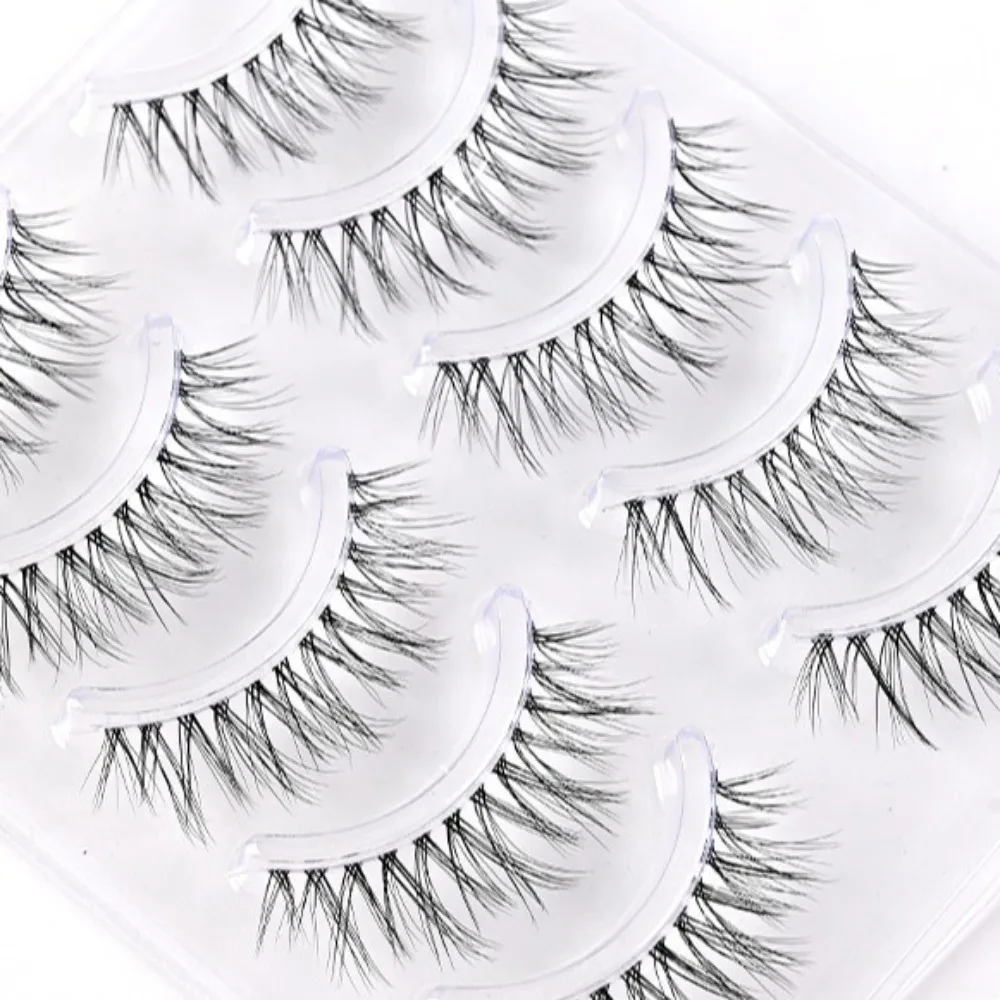 Doux vaporeux grappes complètes faux cils maquillage à réaliser soi-même Extension de cils moelleux longue bande complète cils femmes