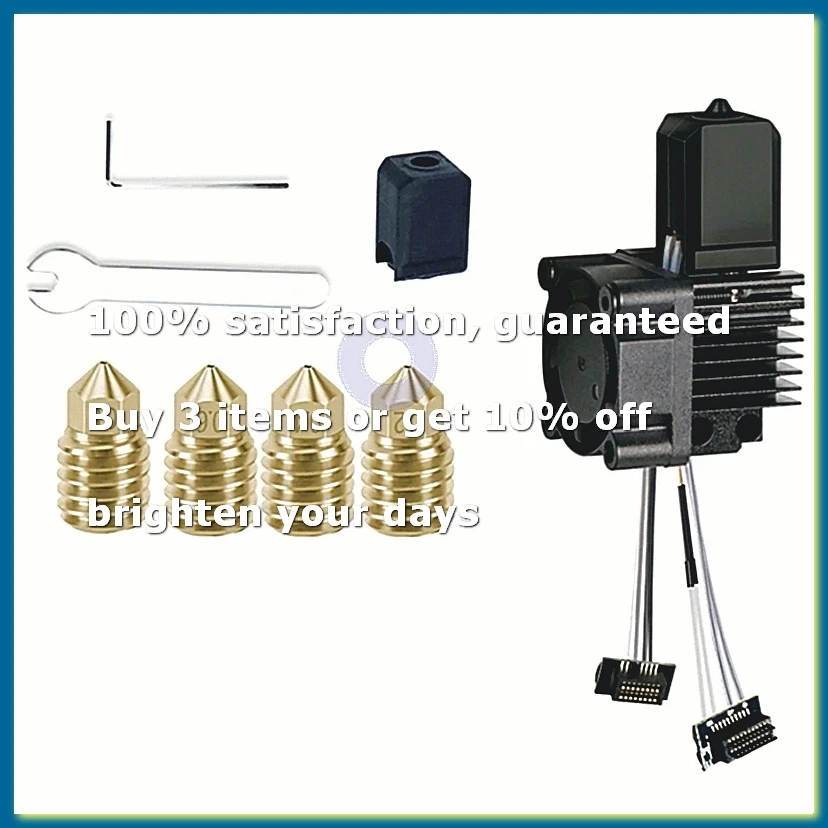 Complete Hotend Assembly Hotend for P1P P1S with Fan Upgrade 2.0 with Nozzle Complete Bamboo Lab P1 Carbon