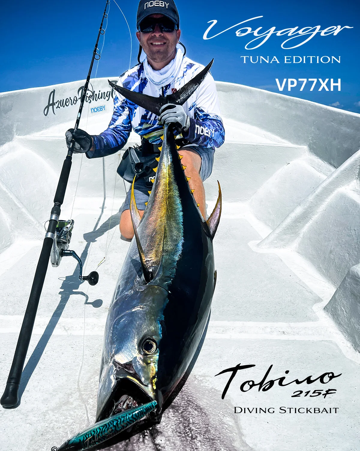 NOEBY Tobiuo Tauchköder 215mm 128g Schwimmender Pencil-Köder für Hochsee, Künstlicher Hartköder für Salzwasser-Thunfisch, GT und Großwildfischen – Detail 1