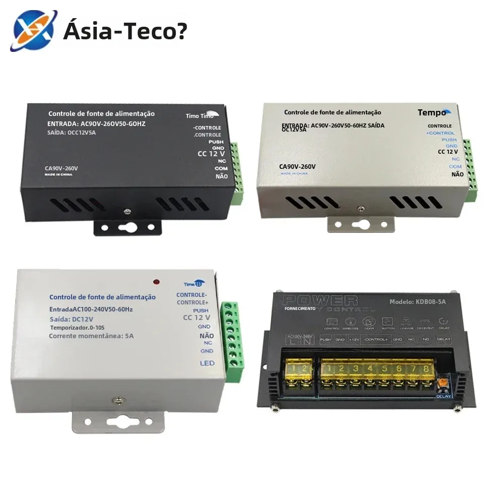 Interruptor de fonte de alimentação para controle de acesso, dc 12v 5a ac 110v-240v entrada fonte de alimentação adaptador para acesso ao sistema de intercomunicação de vídeo