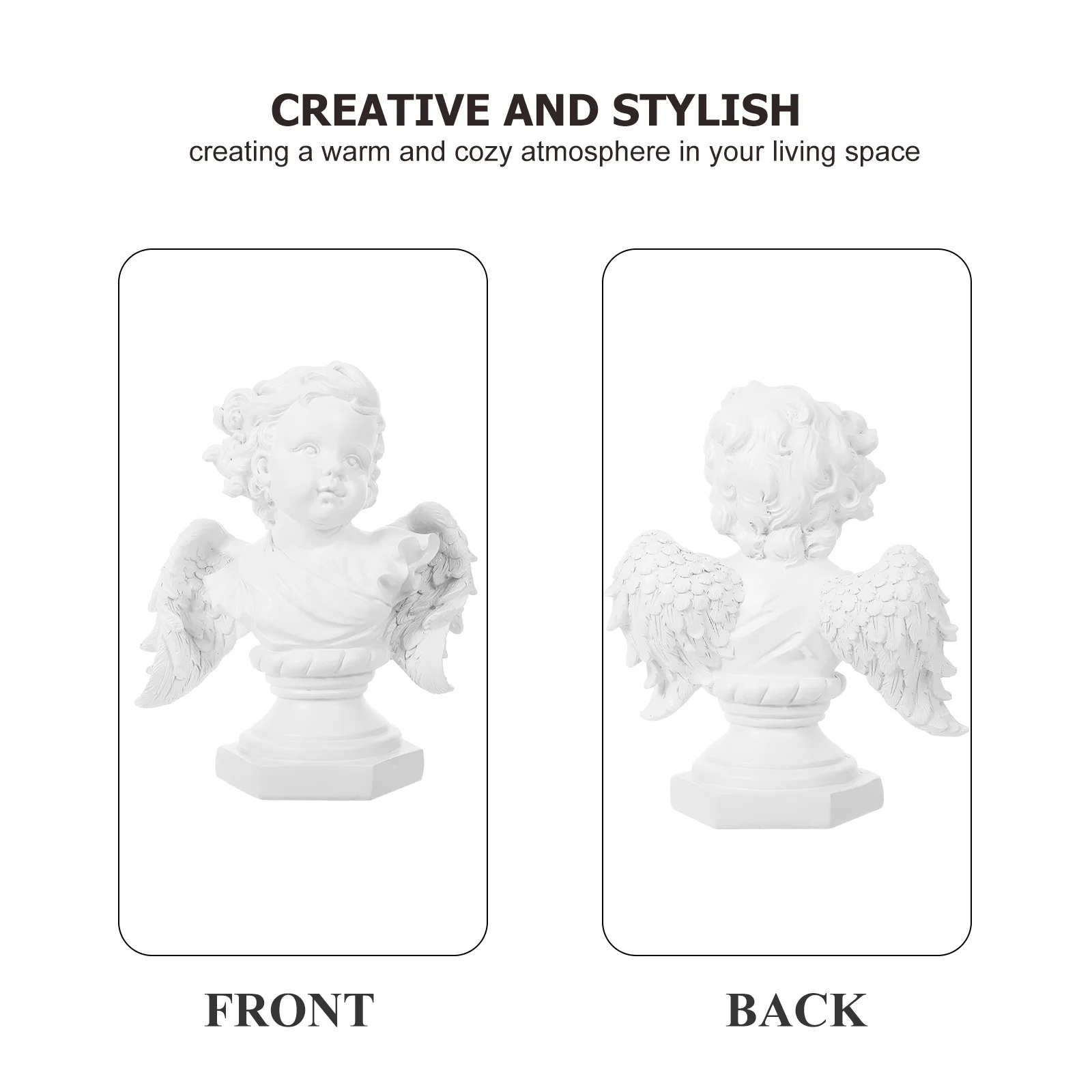 

Roman Column Angel Statue Resin Classic Decorative Home Angel Statue Decoration Resin Ornament