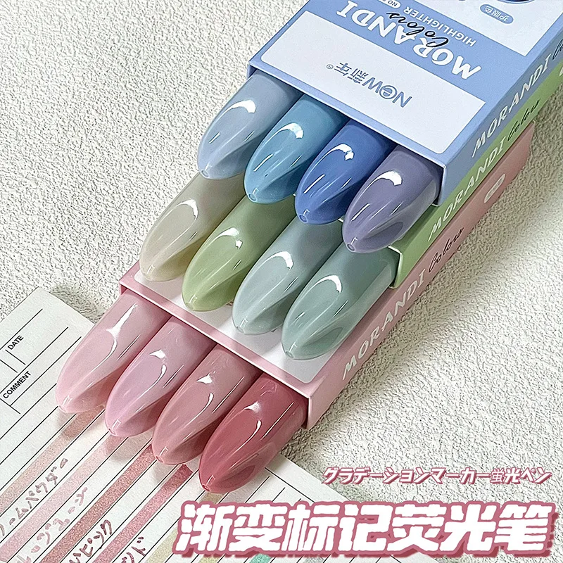 Good-looking Single Head Gradual Change Highlighter Ins High-value Three-color Marker Student Key Point Hand Account Pen Marker