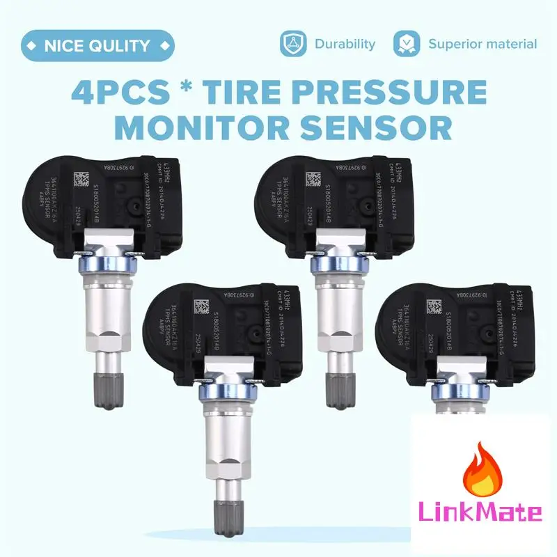 

Four 433MHZ TPMS Tire Pressure Monitoring Sensors For Great Wall Wingle5, Haval H6 M6, C50