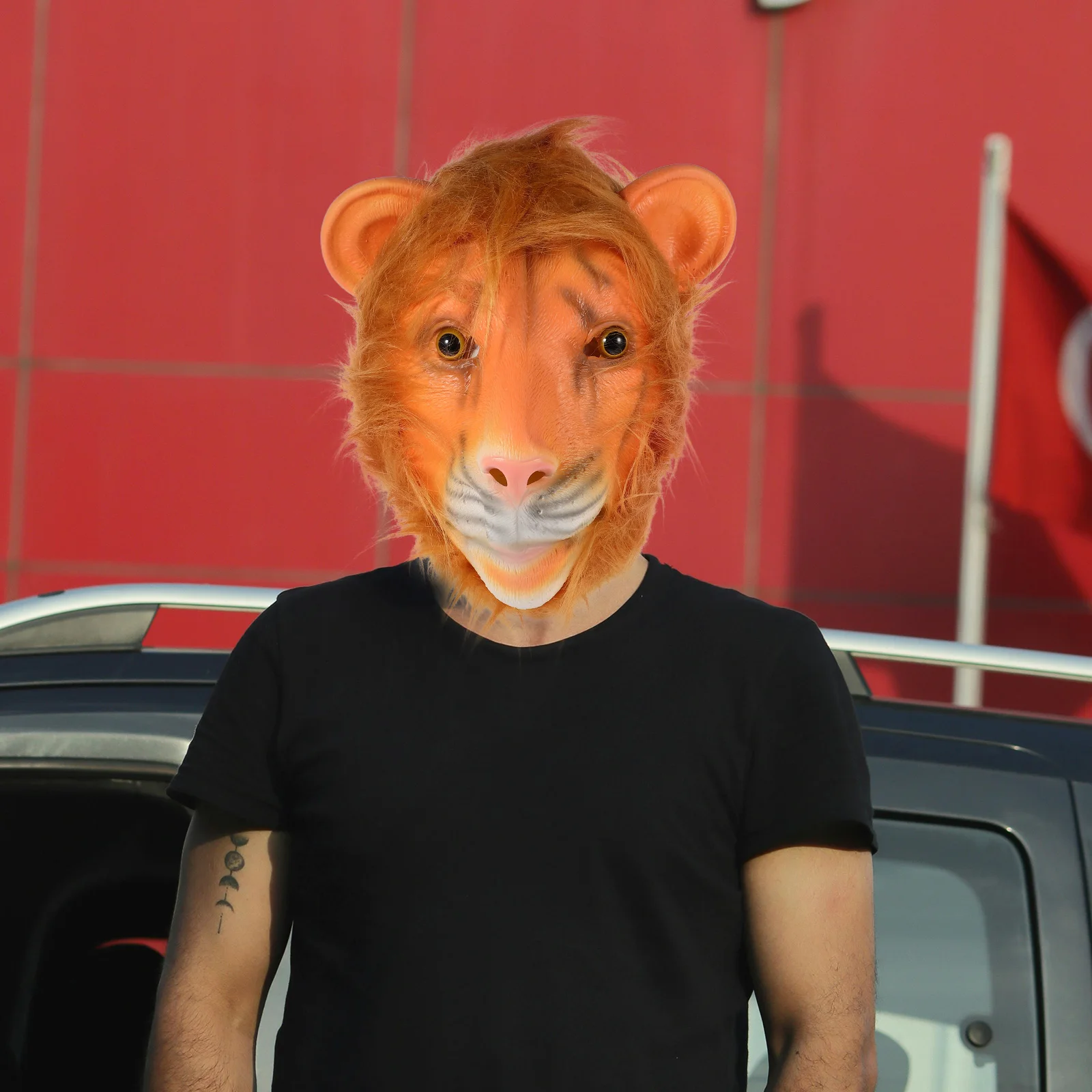 

mask Cartoon Lion Animal Masquerade Props Adult Funny Costume Masks Halloween Carnival Easter Realistic Dog Shape Eco