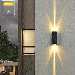 6W 10W LED duvar lambası dış mekan kapalı su geçirmez IP65 sundurma bahçe duvar lambası aplik balkon teras dekorasyon ışıklandırma lamba