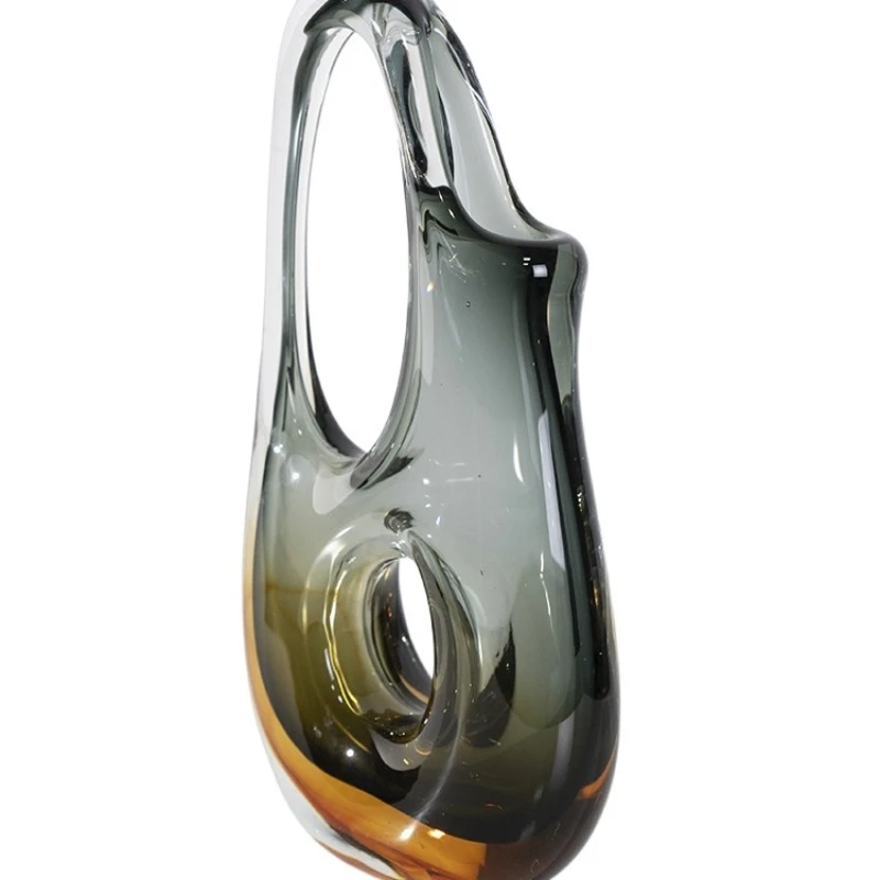 

Modern simple glazed handbag hydroponic art vase, creative living room model room dining table soft