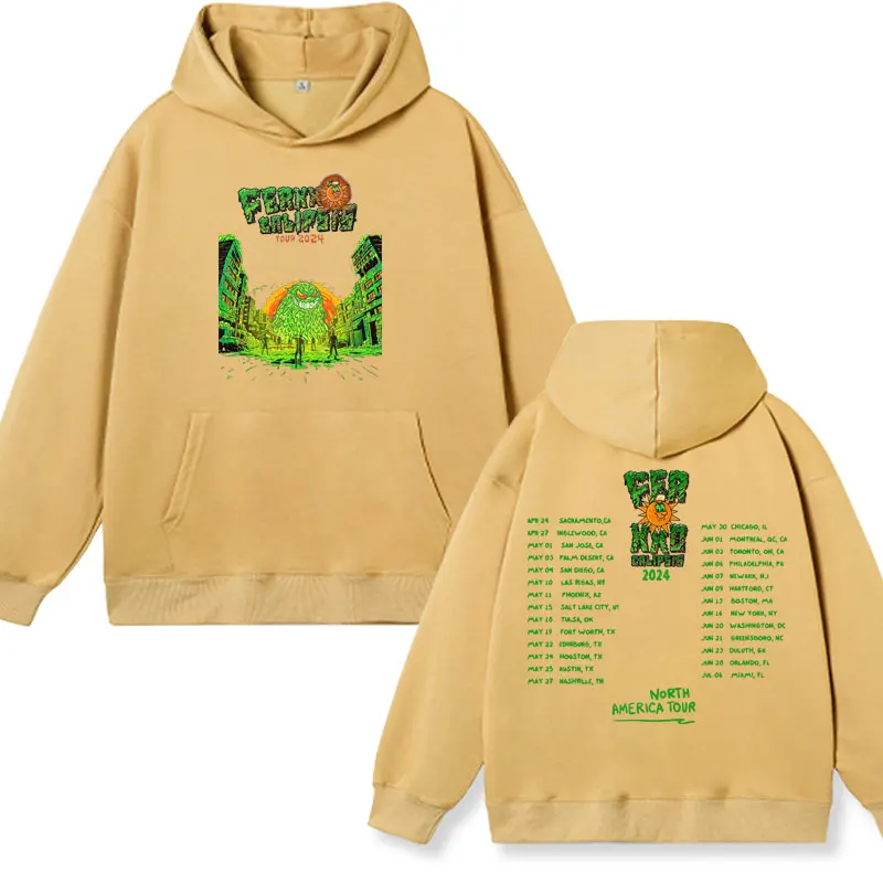 Rapper Feid Ferxxocalipsis Tour 2024 New Hoodie Male Fashion High Street Trend Sweatshirt Long Sleeve Pullover Hoodies Men Women