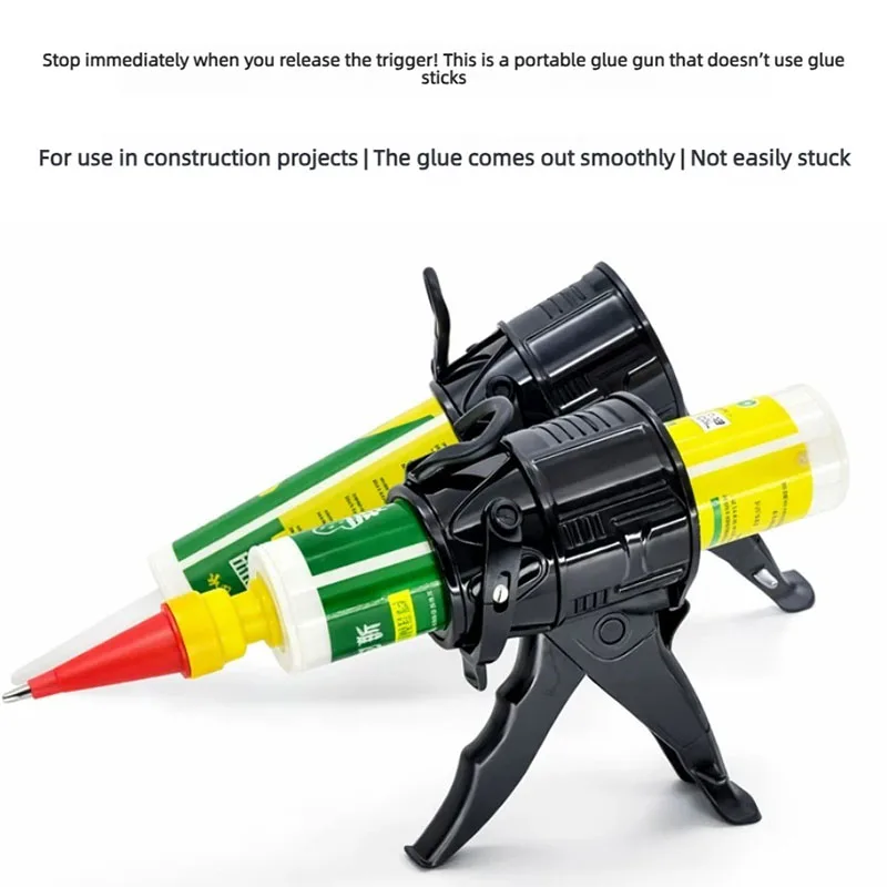 Portable Tile Grouting Glue gun Caulking gun tools Mini sized Silicone sealant gun Caulking Gun for Seam Sealing