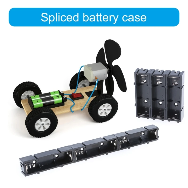 DXAB Customizable LR6 Battery Pack Holder Battery Box for Physics Teaching and Electronic Gadgets