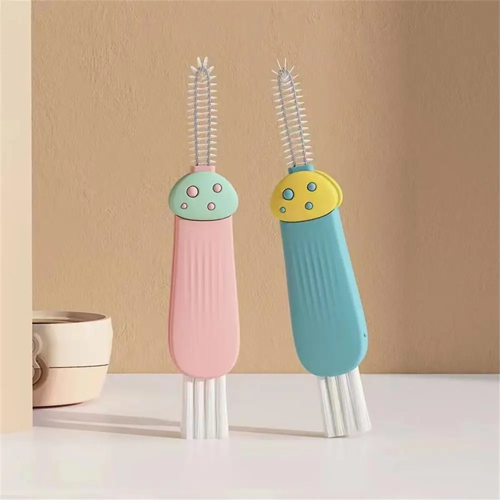 2/4/6PCS Teapot Mouth Brush Deep-clean Wear-resistant Polychromatic Single Cleaning Brush Baby Bottle Brush Convenient