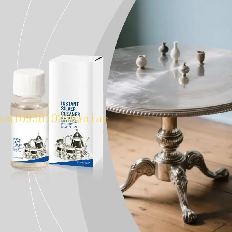 652F Silver Restoration Fluid يعمل على زخارف عملة المجوهرات