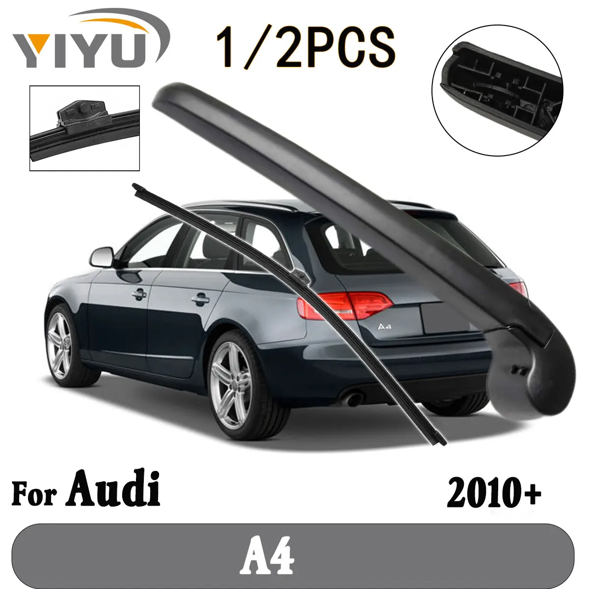 

1/2 шт. задняя щетка стеклоочистителя, рычаг стеклоочистителя, лобовое стекло, чистая задняя дверь, окно, автомобильная щетка от дождя для Audi A4 2010+