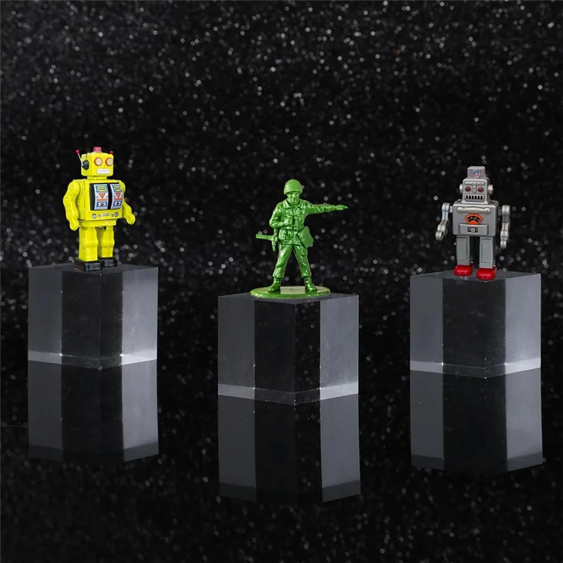 

A23P витрина, основание, 16 шт., прозрачные акриловые квадратные блоки для дисплея, полированный куб, подставка для ювелирных изделий