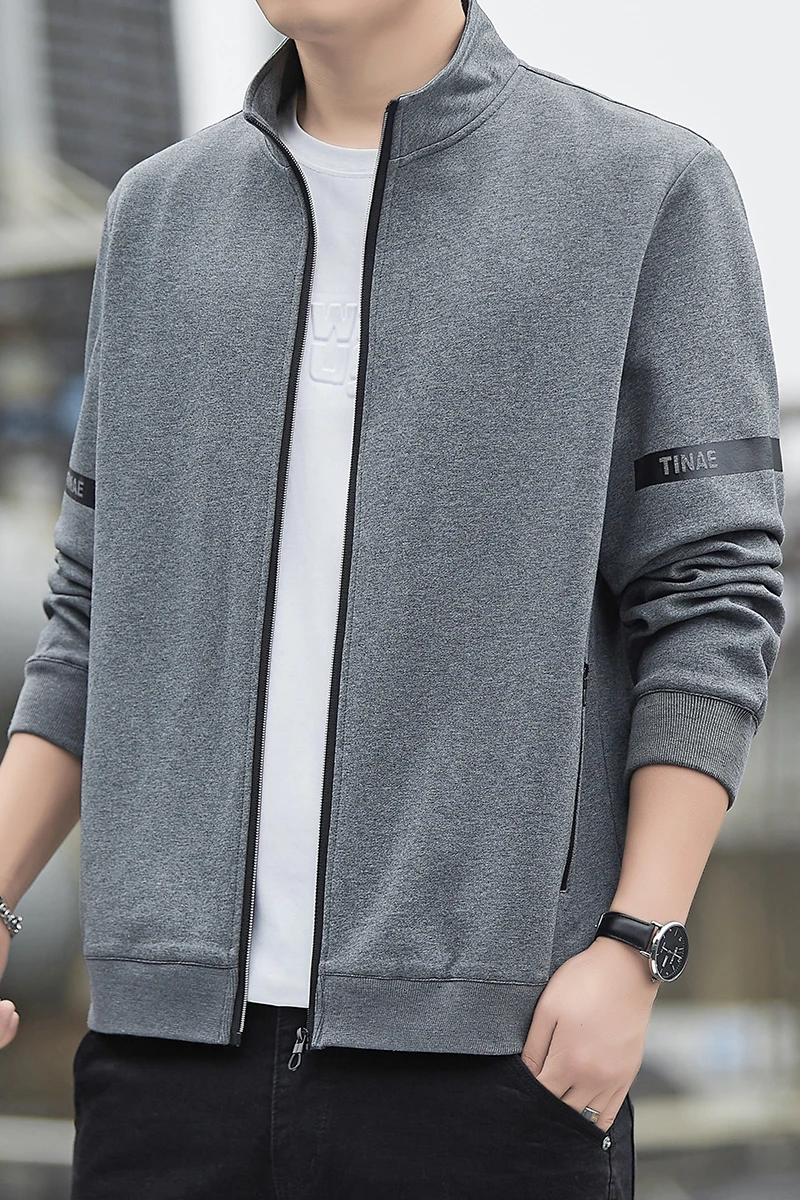 2026 Autumn New Style Men's Fashion Simple Loose Cardigan Jacket Top