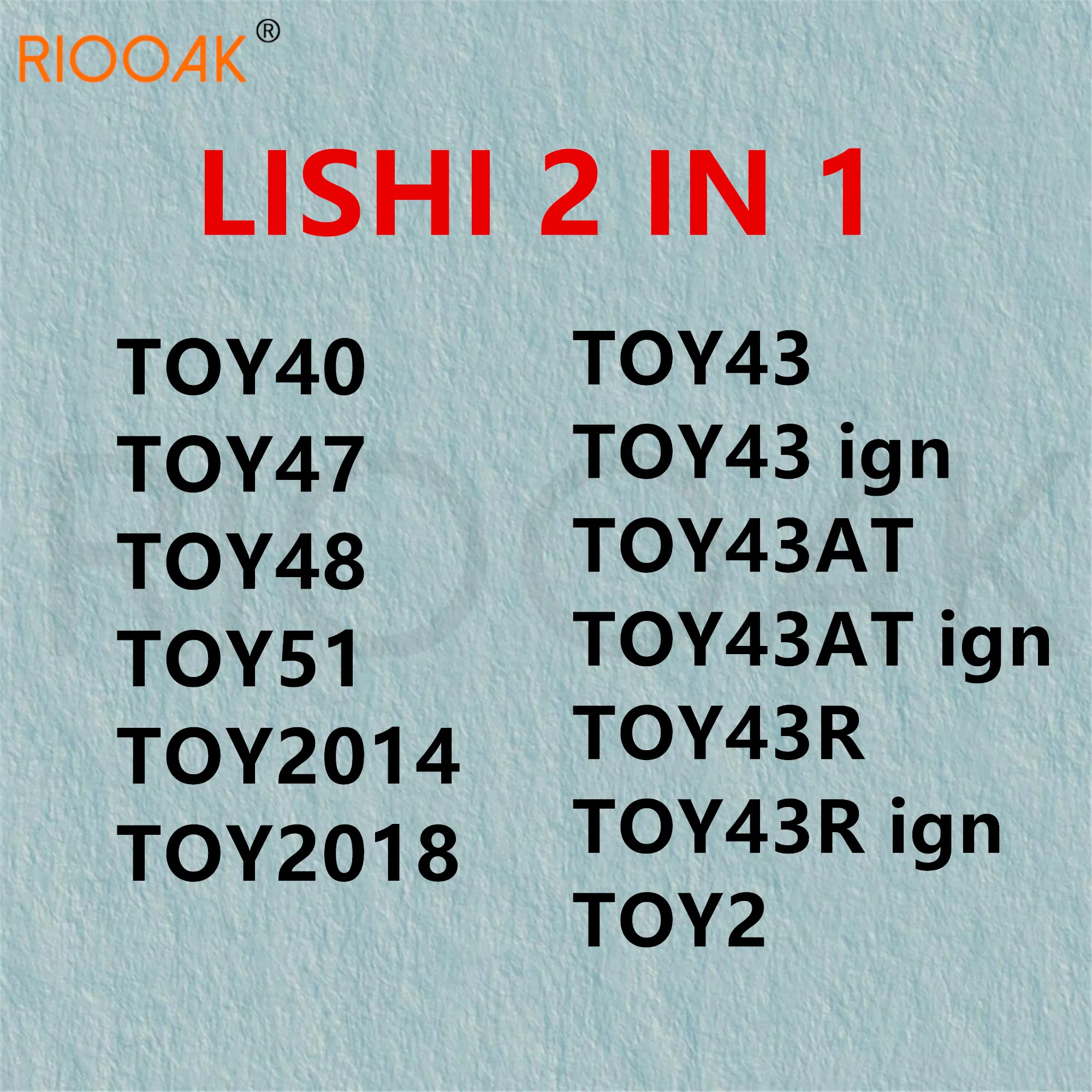 Big discount Lishi 2 in 1 Tool TOY43 TOY43AT TOY43R TOY2 TOY40 TOY47 TOY48 TOY51 TOY(2014) TOY2018 for toyota