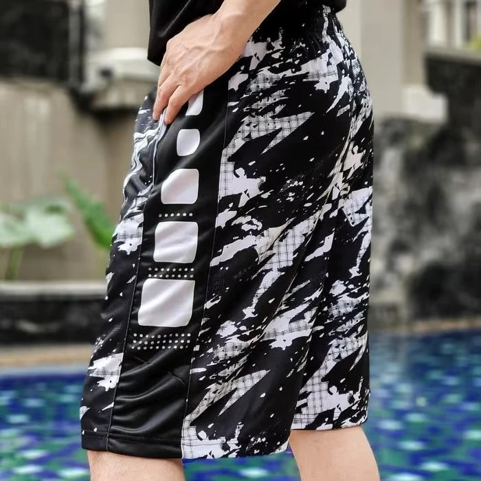 Fashionable Training Multicolor Sports Shorts Breathable Streetwear Basketball Shorts Loose Street Fitness Running Shorts Moto