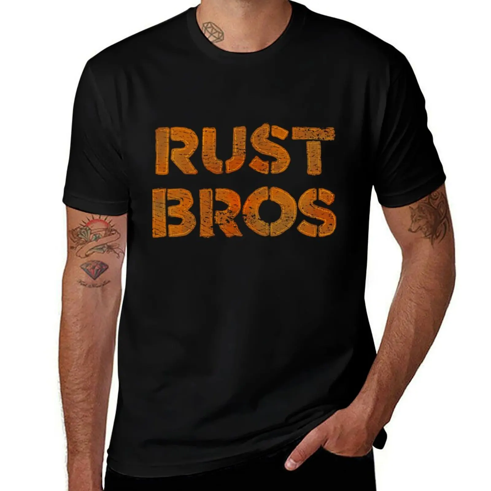 Rust Bros T-Shirt Trendy Pattern T-Shirt for Men