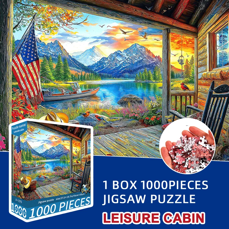 Große 70 X 50 Cm Karton-Puzzles - Denkspiel Lernspielzeug für Erwachsene