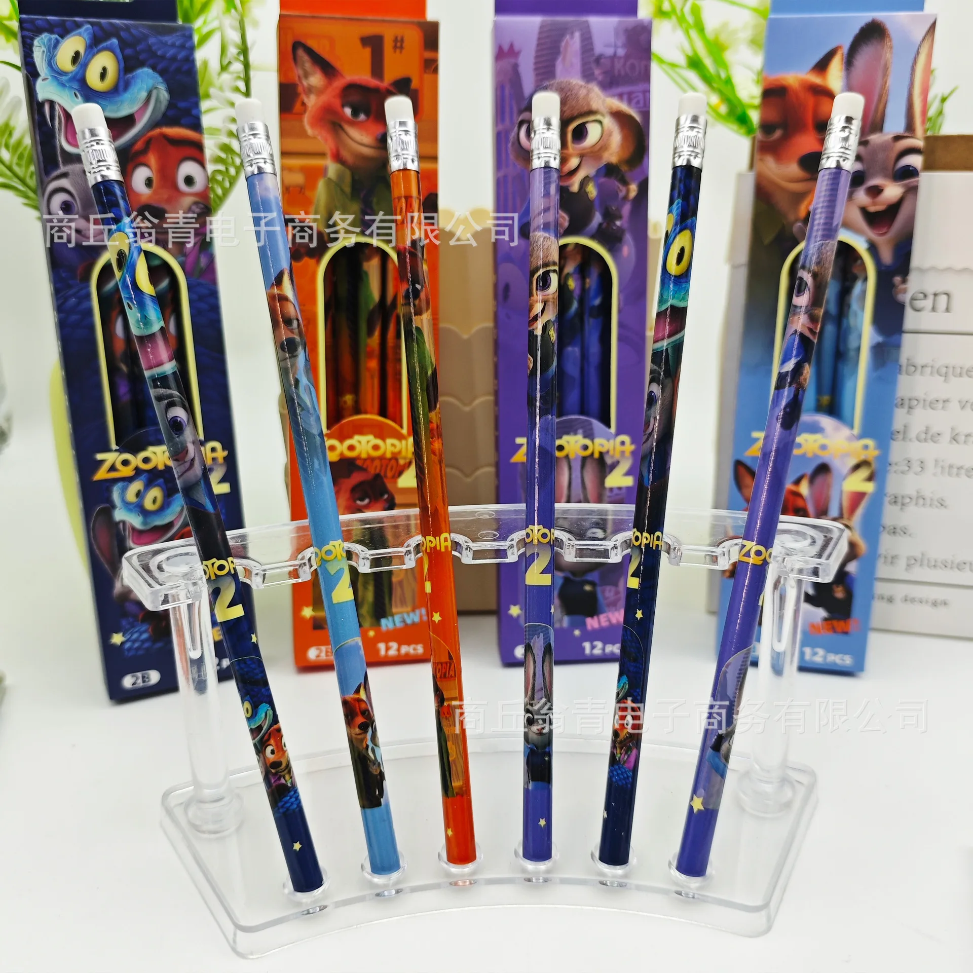 12/48pcs For Zootopia2 Pencil  HB 12pcs Boxed Pencil Drawing Pencils with Eraser Pencils for Children's School Supplies Gift