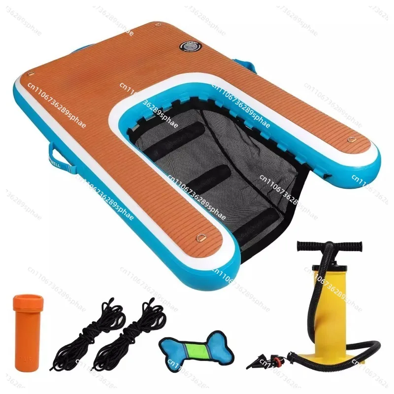 Inflatable Pet Floating Row Climbing Mat Water Swimming Non-slip Floating Mat
