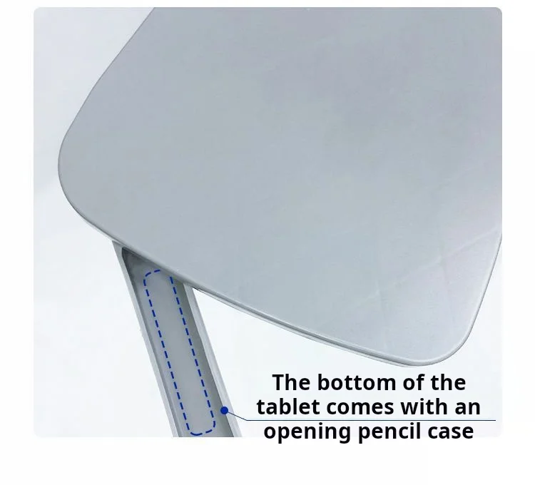 Cadeira dobrável de móveis para escola primária universitária, poltrona escolar de plástico com mesa