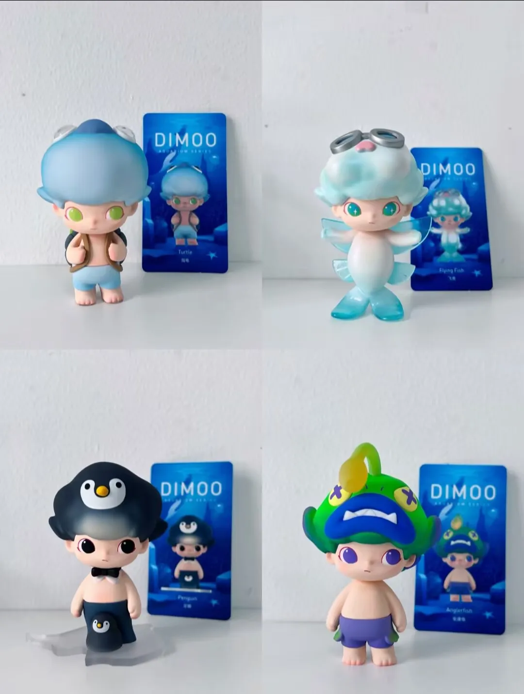 

POP MART DIMOO Aquarium Series Kawaii Anime Action Figure Blind Box Surprise Collectible Mystery Doll for Girls Toy Gift