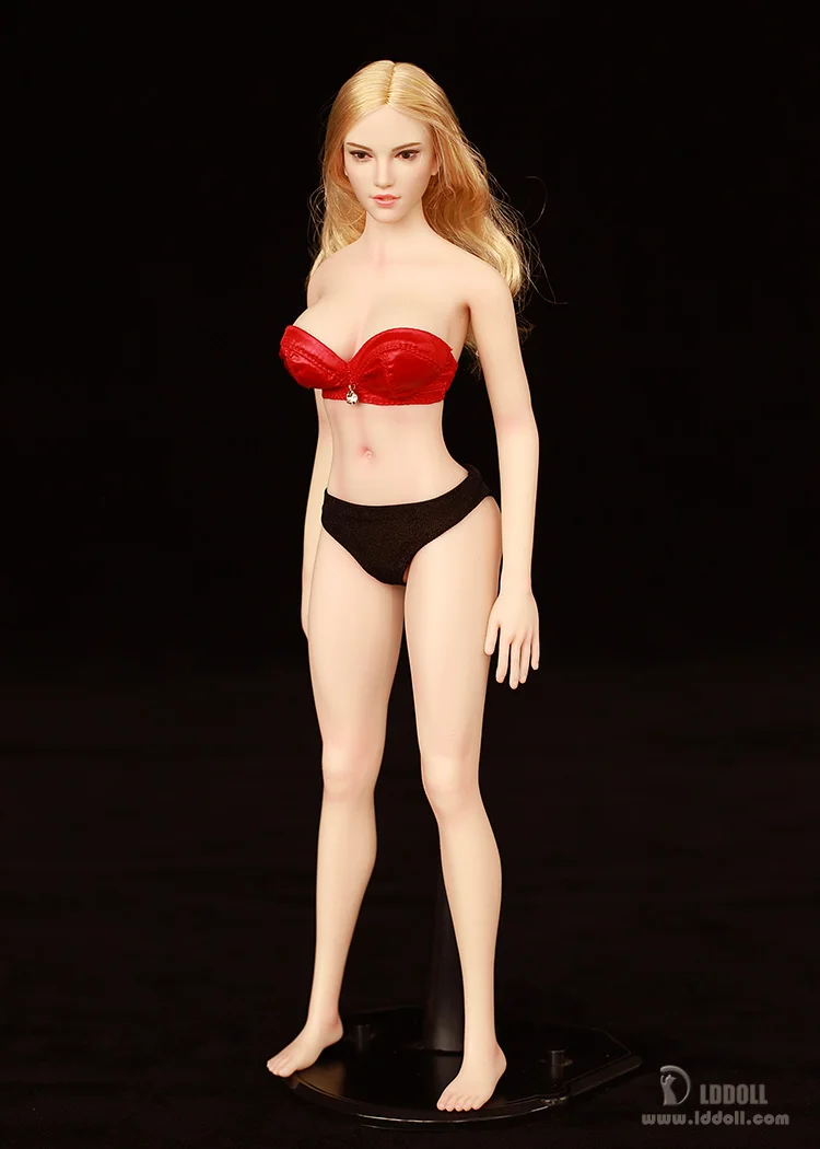 LD Doll 1/6 Scale EU28L Silicone Seamless Female Super Flexible Large Chest 12in Body with Upgraded Elbow Joint Active Fingers